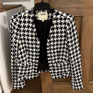 L’agence Houndstooth blazer size 2